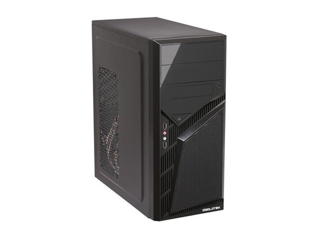 Diablotek CPA-0170 Black SGCC Steel Diamond ATX Mid Tower Computer Case ...