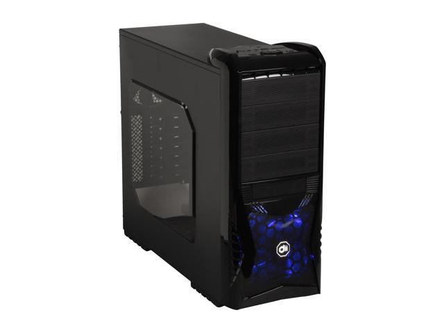Diablotek ABYSS CPA-8818-BK Black Edition SECC / Plastic/ Metal Mesh ATX Mid Tower Computer Case