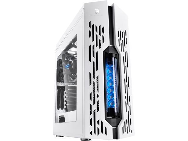 DEEPCOOL GENOME II The Upgraded Worldwide First Unique Gaming Case with Integrated 360mm Liquid Cooling System White Case with Blue Helix