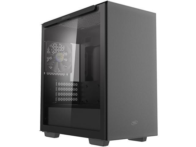 DeepCool MACUBE 110 ATX Case with Full-size Magnetic Tempered Glass Removable HDD Cage and Graphics Card Holder Black Computer Cases Newegg.com