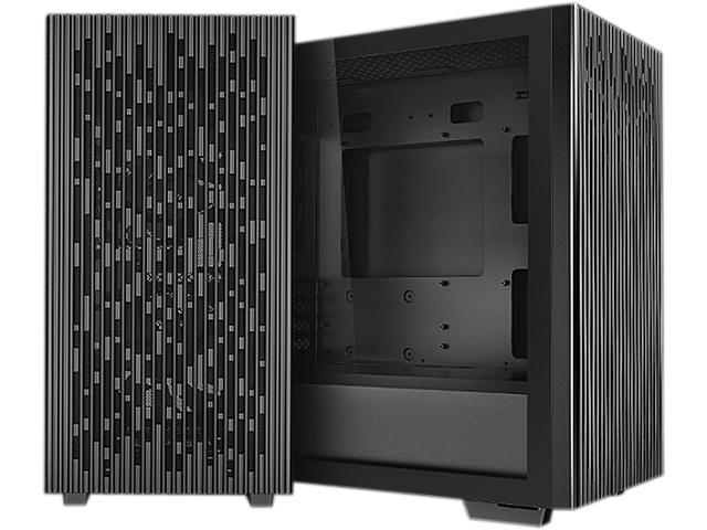 DeepCool MATREXX 40 with Full-size Tempered Glass Side Panel, High Airflow Cooling, and Removable Drive Cage Micro ATX/Mini ITX Tower Case