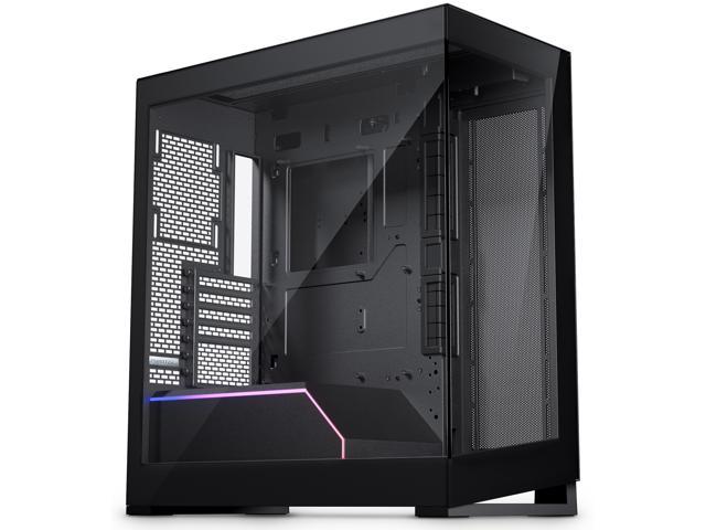 Phanteks NV5, Showcase Mid-Tower Chassis, High Airflow Performance, Integrated D/A-RGB Lighting, Seamless Tempered Glass Design, 8 Fan Positions, Black