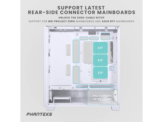 Phanteks XT Pro Ultra, Mid-Tower Gaming Chassis, 4x M25-140 DRGB Fans ...