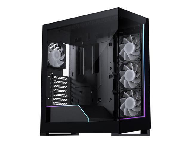 Phanteks NV5S, Showcase Mid-Tower ATX Chassis, High Airflow Performance, Integrated D/A-RGB Lighting, Seamless Tempered Glass Design, 7 Fan Positions, Black