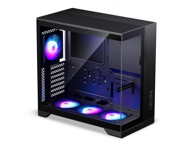 Phanteks XT V5 Panoramic Glass Compact ATX Gaming PC Case, 4x 120 ARGB PWM fans, Black