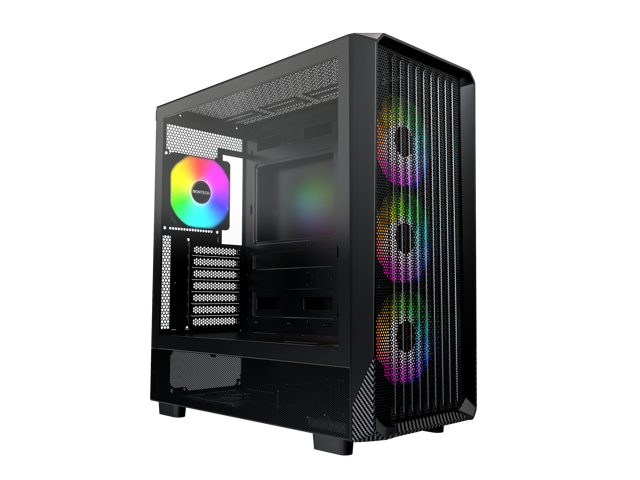 [CASE] MONTECH X5- ATX Mid-Tower Gaming PC Case, High Airflow, 3x 140mm and 1x 120mm ARGB Fans Pre-installed, Glass Side Panel, Carbon Print Accents, GPU Holder Included ($69.99 + FS) [Newegg.ca]