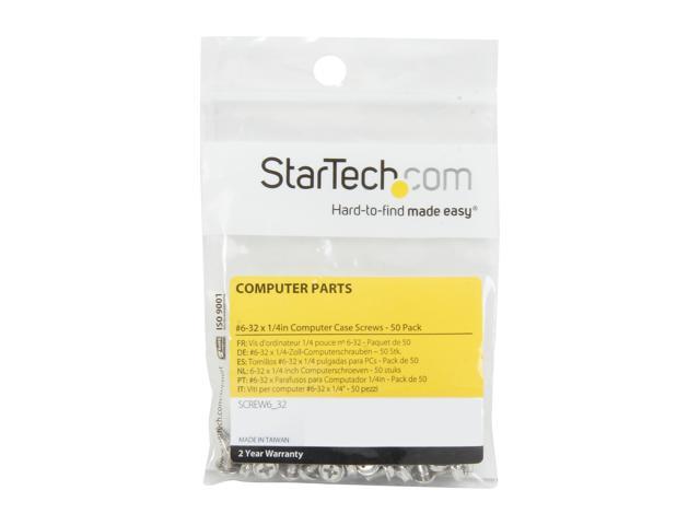 StarTech.com Replacement PC Mounting Screws Long Standoff 50 Pack SCREW6_32 
