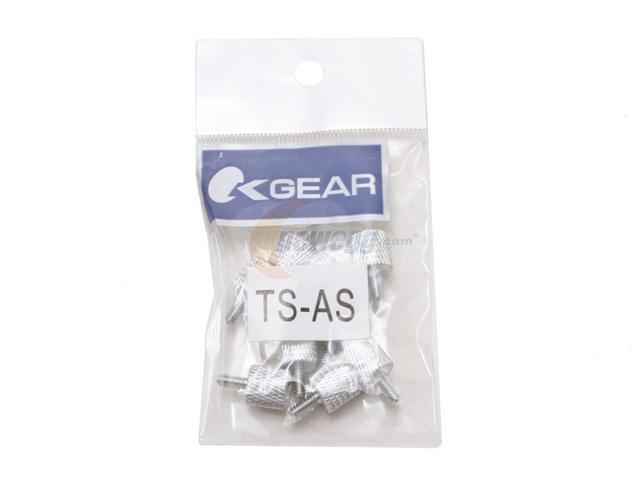 OKGEAR TSAS 10pcs Anodized Aluminum Thumb Screw in Silver Color