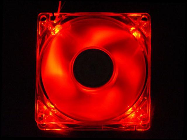 APEVIA CF4SL-URED 80mm Red LED Case Fan