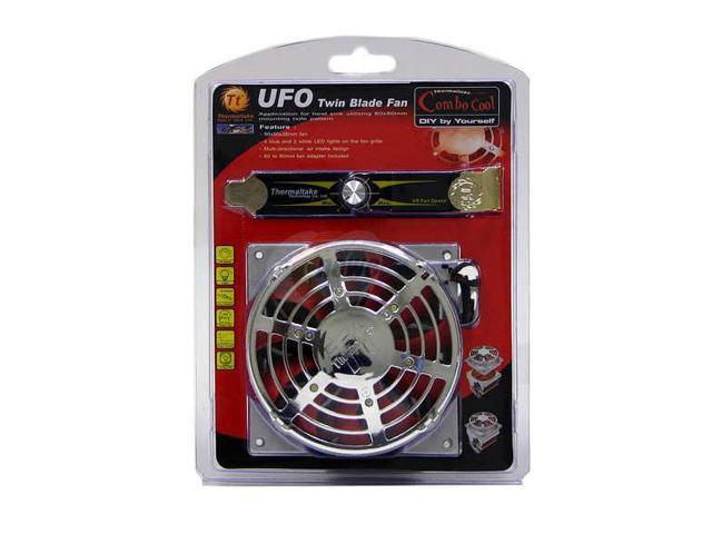 Thermaltake UFO#3 SILVER UV 4 Blue &2 White LED LED Cooling Fan ...