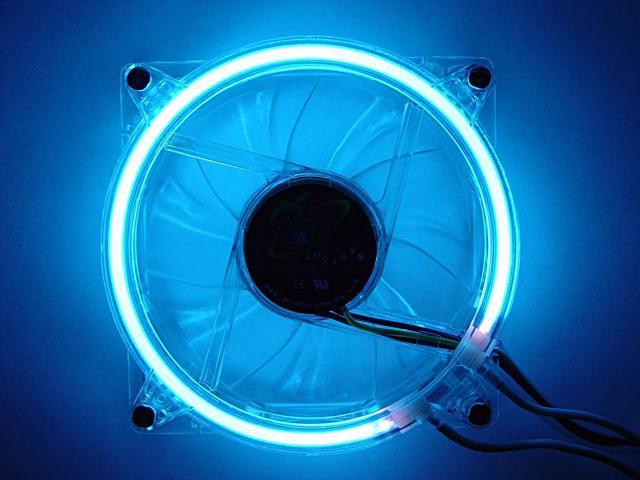LOGISYS Computer CCF80BL 80mm Blue LED Case Cooling Fan