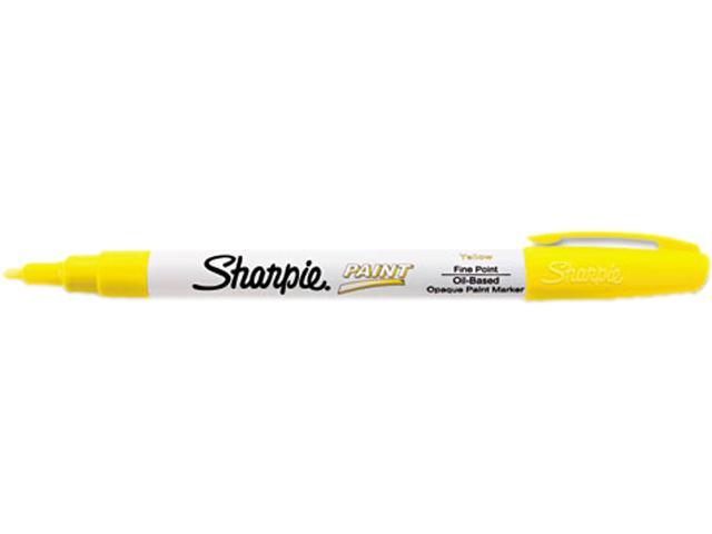 Permanent Paint Marker, Fine Point, Yellow