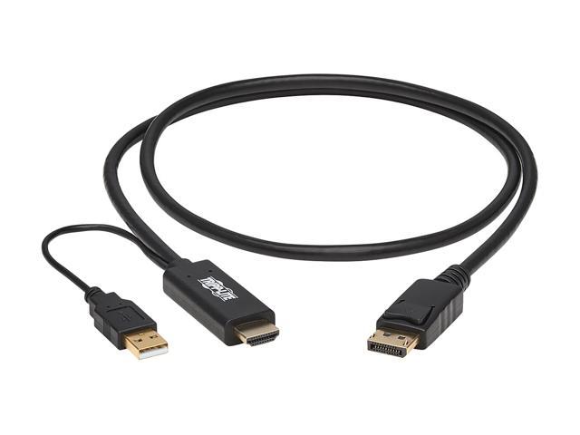 Tripp Lite P567-01M HDMI to DisplayPort Active Adapter Cable (M/M) - 4K ...