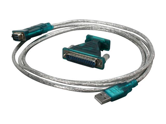 BYTECC Model BT-DB925 6 FT USB to DB9 Serial Adapter, provides the connection between USB and RS-232 port Male to Male