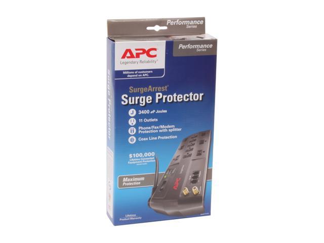 APC P11VT3 8 Feet 11 Outlets 3020 Joules Performance SurgeArrest 11 ...