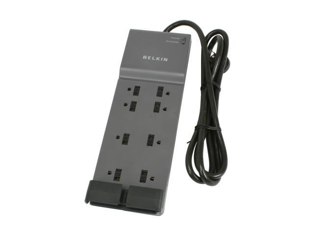 BE108200-06 Belkin 8-Outlet Power Strip Surge Protector with 6-Foot Power Cord and Telephone Protection 