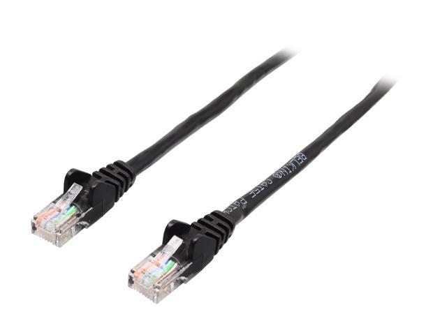 Belkin A3L791-07-BLK-S 7 ft. Cat 5E Black Patch Network Cable
