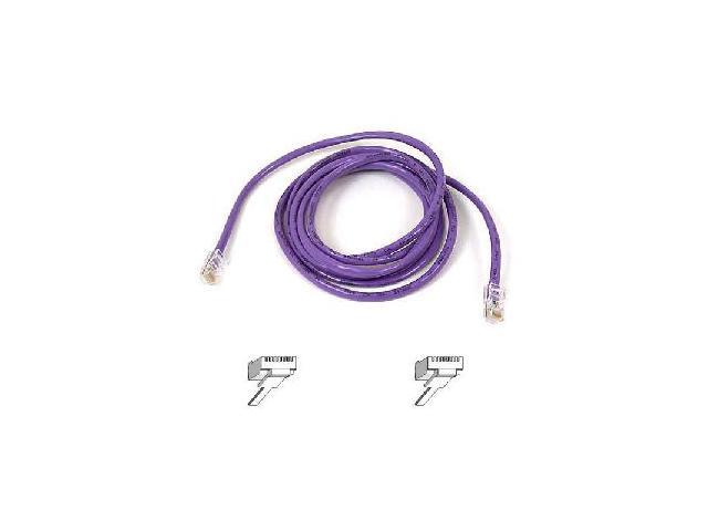 BELKIN cat5e 10ft purple rj45m//m patch cable w//snagless boot A3L791-10-PUR-S