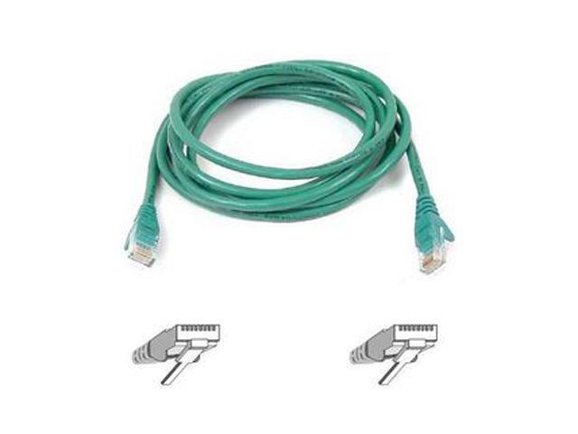 Belkin A3L791-30-GRN 30 ft. Cat 5E Green UTP  RJ45M/RJ45M Patch Cable