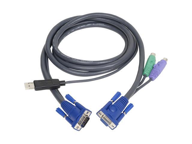IOGEAR 6 ft. PS/2 to USB Intelligent KVM Cable G2L5502UP - OEM