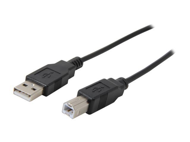 Coboc 1.5 ft. USB 2.0 A Male to B Male Cable (Black)