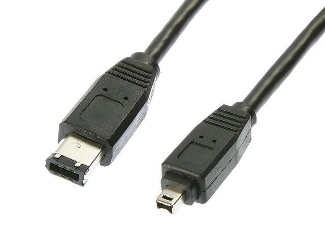 Rosewill - 6-Foot IEEE 1394 6-Pin Male to 4-Pin Male FireWire Cable (RC-6-1394-6M-4M-BK)