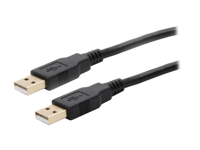 Rosewill RCAB-11011 Black USB2.0 A Male to A Male Cable, Gold Plated, Black