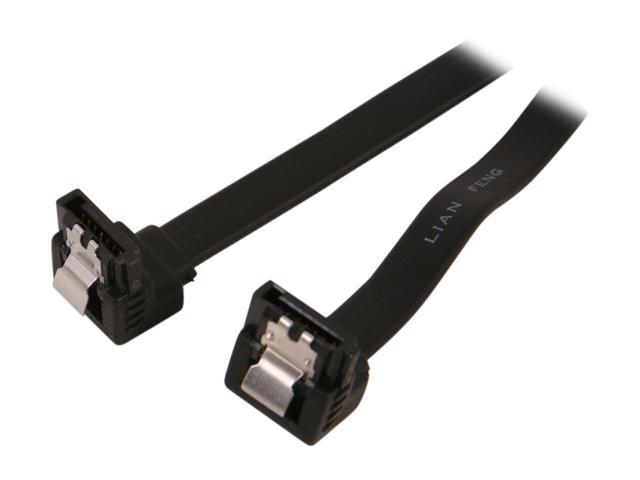 Rosewill RCAB-11031 10 in. SATA III Black Flat Cable w/ Locking Latch Supports 6 Gbps, 3 Gbps, and 1.5 Gbps transfer rate