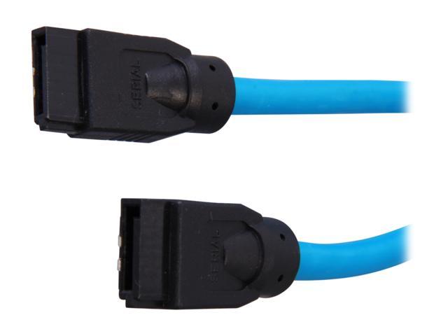 Rosewill RCAB-11046 SATA III Blue Round Cable w/ Locking Latch, Supports 6 Gbps, 3 Gbps, and 1.5 Gbps Transfer Rate