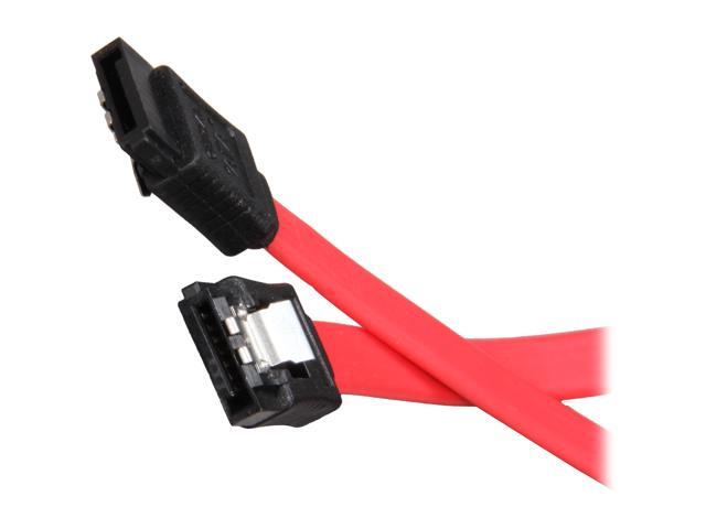 Rosewill RCAB-11036-36/" Black Flat SATA III Cable with Locking Latch Support