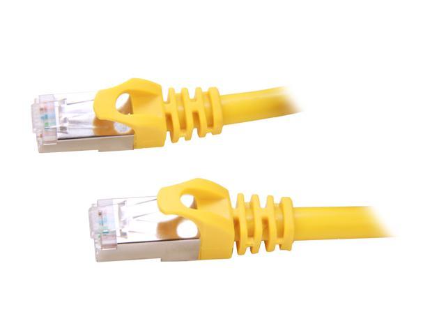 Rosewill RCNC-12037 - 15-Foot Yellow Cat 6A Screened, Shielded Twisted Pair (S / STP) Enhanced 550MHz Network Ethernet Cable