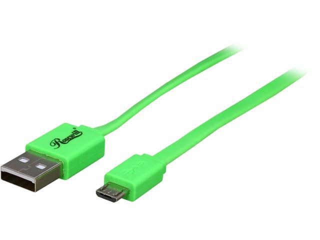 Rosewill RMU-1.5GN - 1.5-Foot USB 2.0 A Male to Micro B (5-Pin) Male Cable - Green