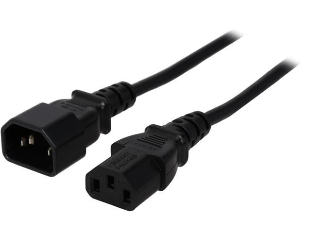 Rosewill Model RCPC-14010 3 ft. 18AWG Computer Power Cord Extension ...