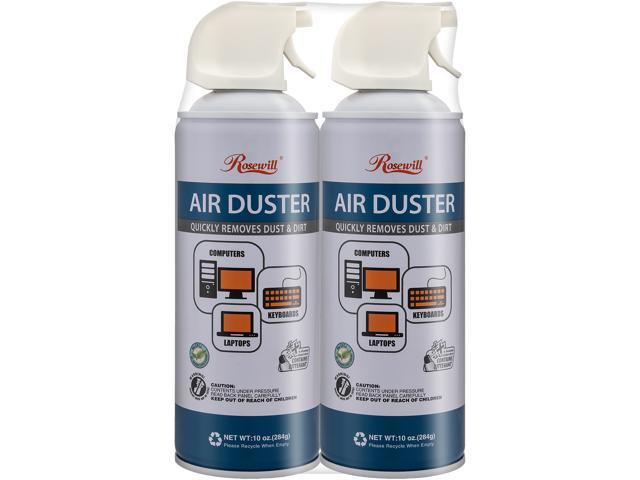 Rosewill Compressed Air Duster, 10 oz Gas Duster Cleaning Spray for Electronics (2-Pack) RCGD-18002