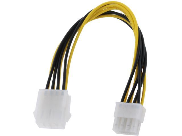 8" 8-pin 12V Power Extension Cable Male to Female 