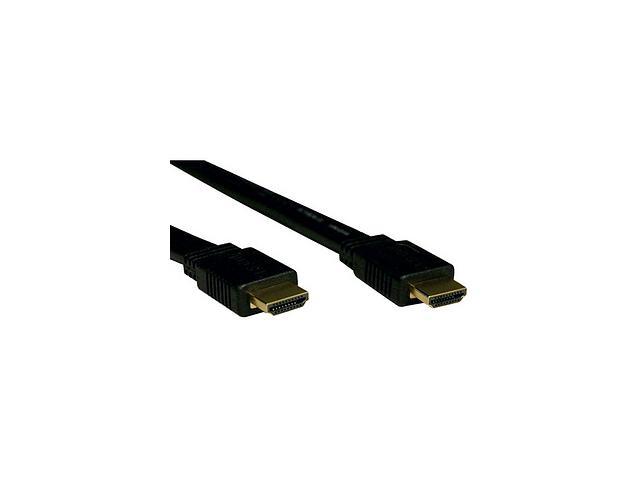Tripp Lite High Speed HDMI Flat Cable, Ultra HD 4K x 2K, Digital Video with Audio (M/M), Black, 6-ft. (P568-006-FL)