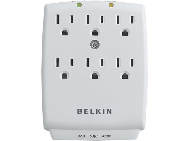 BELKIN F9H620-CW 6 Outlets 1045 Joules Wall Mount Home Series