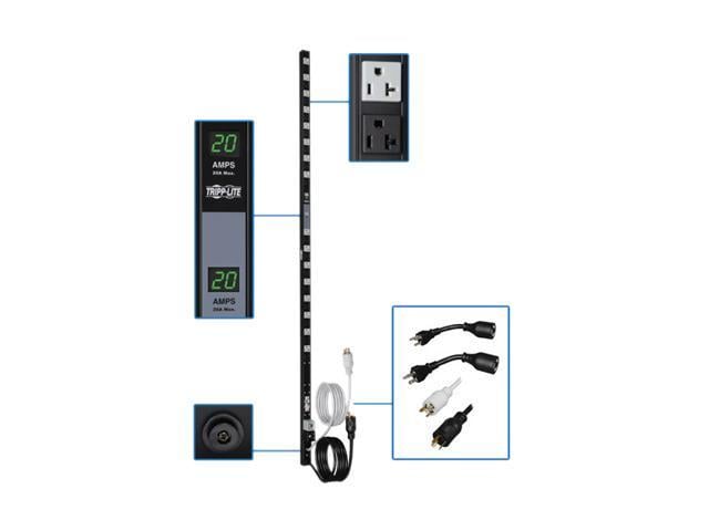 Tripp Lite Metered PDU, 20A Dual Circuit, 32 Outlets (5-15/20R), 120 V ...