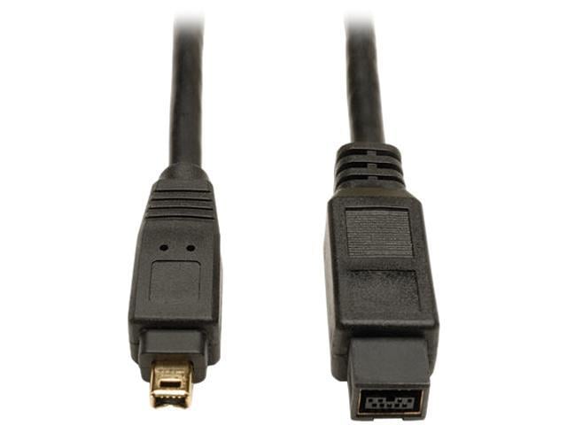 Tripp Lite F019-006 6 ft. IEEE-1394b FireWire 800 Gold Hi-Speed 9pin/4pin Cable Male to Male