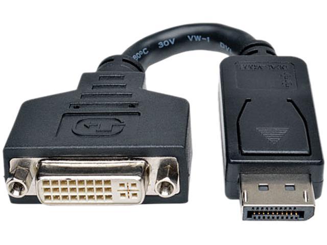 Tripp Lite DisplayPort to DVI Cable Adapter, Converter for DP to DVI-I M/F (P134-000)