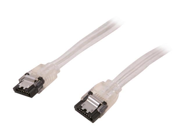 OKGEAR 36" SATA 6 Gbps Cable, Straight to Straight W/Metal Latch, Silver, Backward Compatible 3 Gbps and 1.5 Gbps