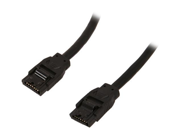 OKGEAR OK4342 2.29 ft. SATA 6Gbps round cable, straight to straight, black color
