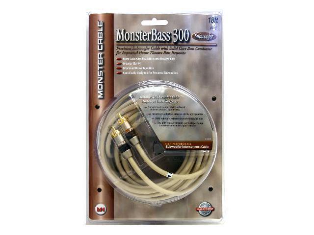 monster bass 300 subwoofer cable