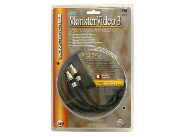 Monster Cable Model MVSV3-2M 6.6 ft. Video 3 Double Shielded S