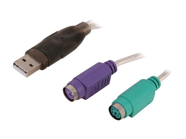 SABRENT Model SBT-PS2U USB to PS/2 (Dual PS/2) Converter Adapter Cable