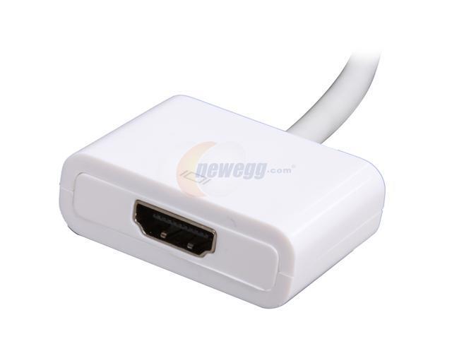 Dynatron GMDV460 White Mini DVI to HDMI Dongle Cable Male to Female