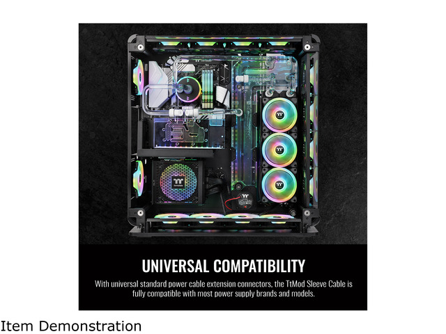 Thermaltake TtMod Sleeve Kabelverlängerungsset In Schwarz – Saubere Kabelverwaltung Für Dein PC-Build