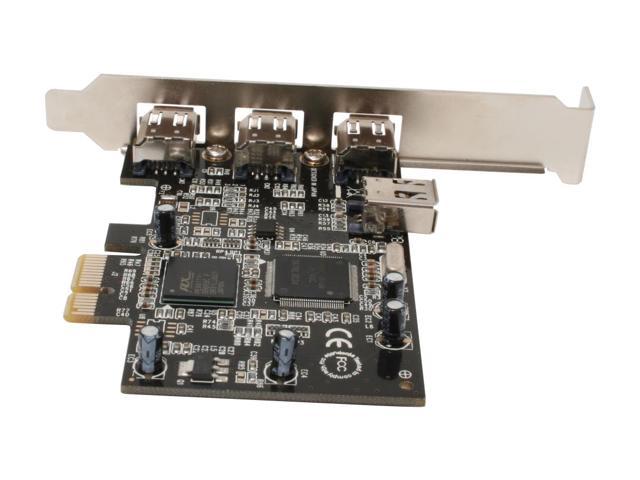 SYBA PCI-Express 1394a FireWire 4 Ports Controller Card Model SD-PEX ...