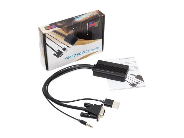 SYBA SD-ADA31040 VGA to HDMI Converter with Audio Support 1920 x