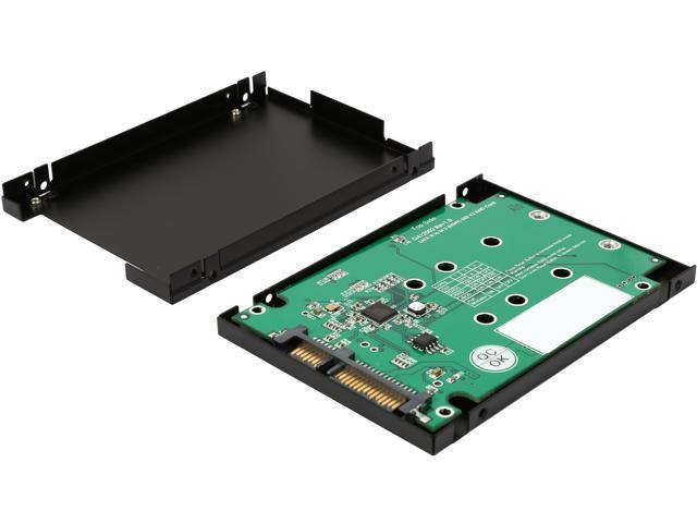 SYBA SY-ADA40091 Dual M.2 SSD to SATA III RAID Enclosure with Complete Screw Set